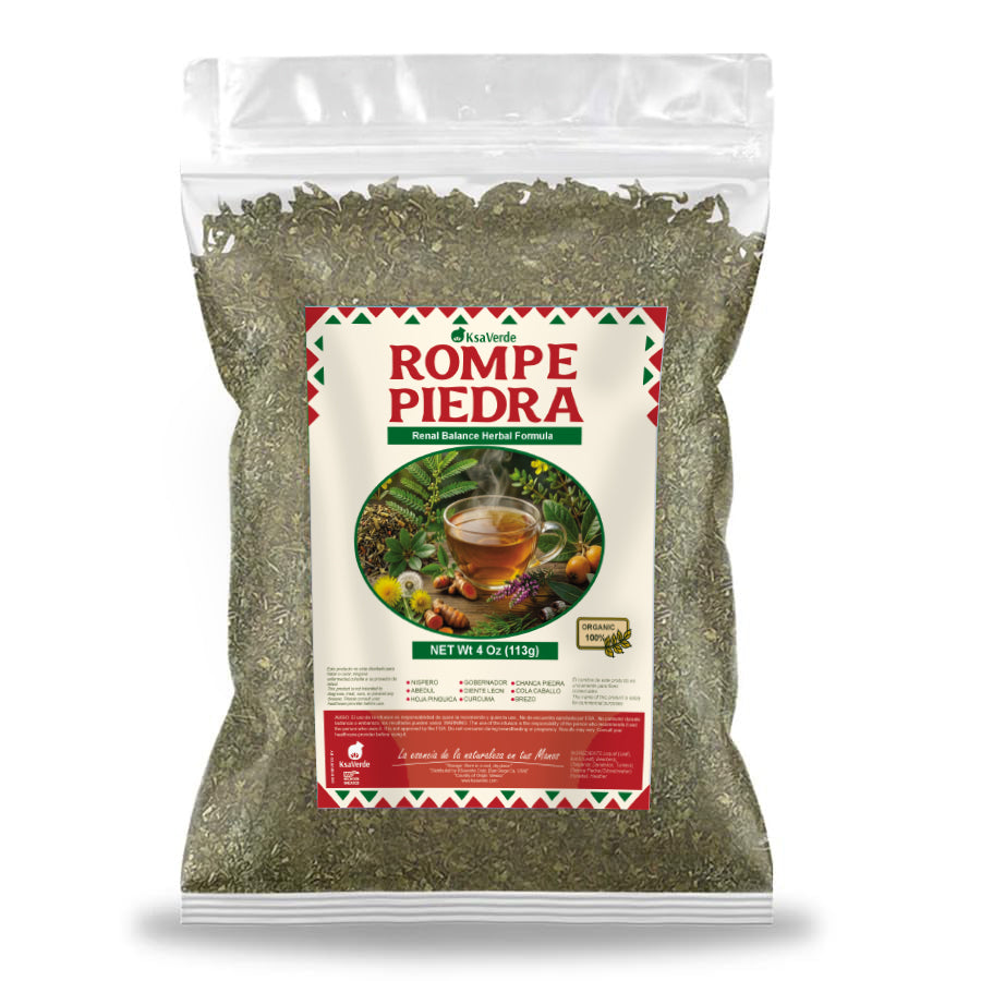Rompe Piedras Herbal Tea – 4 oz | Traditional Botanical Infusion | Caffeine-Free Loose Leaf Herb
