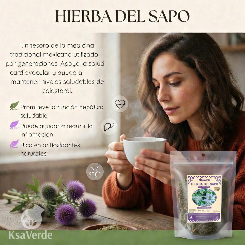 Hierba del Sapo Herbal Tea – 4 oz | Traditional Botanical Infusion | Caffeine-Free Loose Herb